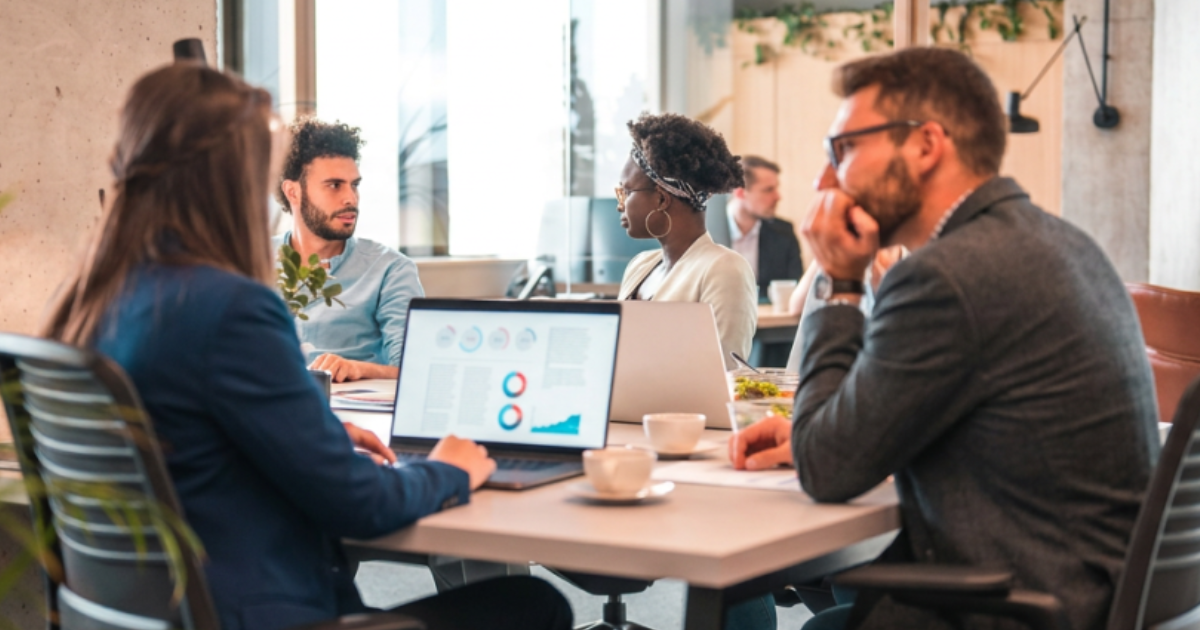 group of people working together